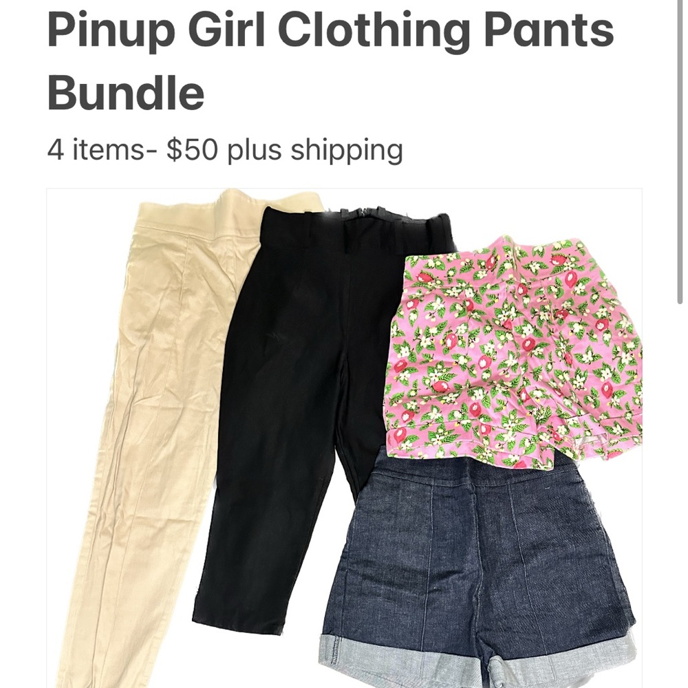 Pinup Girl Clothing Pants Bundle (4 items)